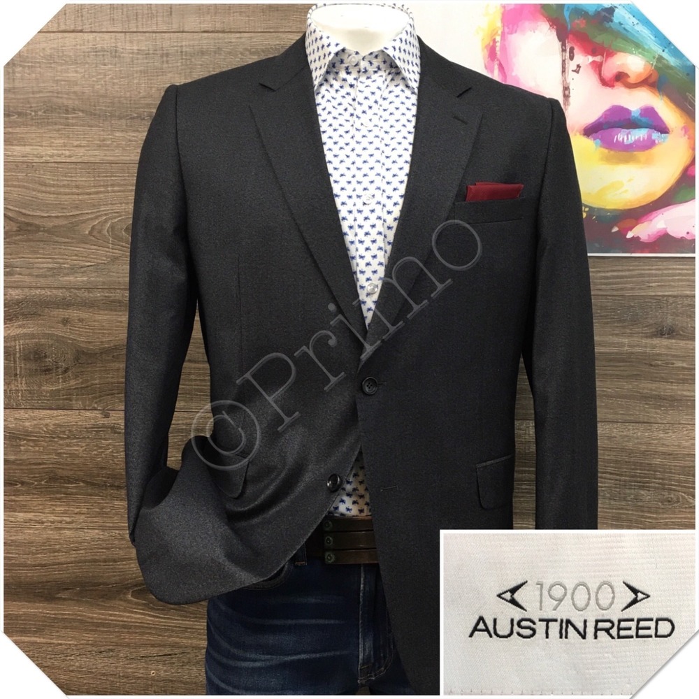 AUSTIN REED Mens Blazer Sport Coat Casual Jacket Size‎ 44R Classic Wool Suit